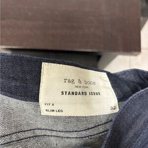 rag & bone Men’s Slim Leg Jeans - Dark Blue Indigo